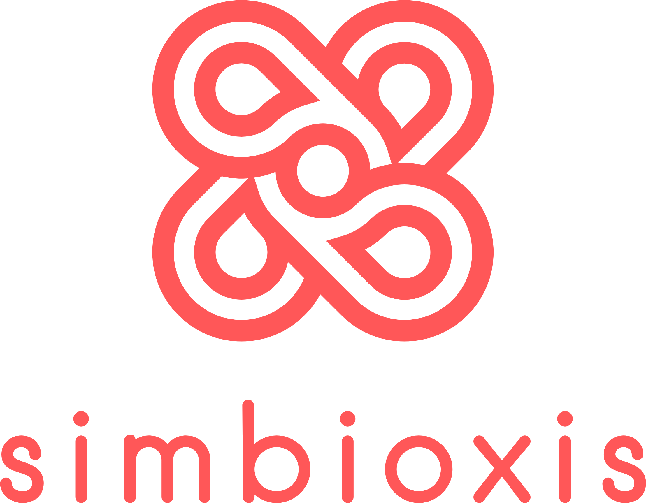 Logotipo vertical de Simbioxis